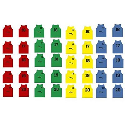 Softee Equipment Softee Utrustningsset 5 numrerade haklappar från 16 till 20, anorak baby pojkar, röd (röd), en storlek Softee Equipment Softee Utrustningsset 5 numrerade haklappar från 16 till 20, anorak baby pojkar, röd (röd), en storlek
