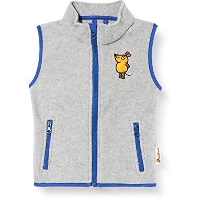Playshoes Unisex barn fleece väst utomhus topp, Grå/melera musen, 140 Playshoes Unisex barn fleece väst utomhus topp, Grå/melera musen, 140