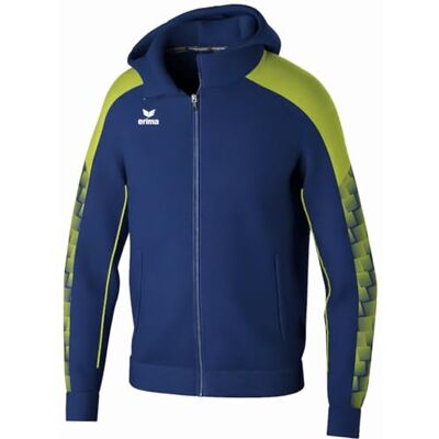 Erima EVO STAR träningsjacka med huva (1032409) unisex barn new navy/lime, 164 Erima EVO STAR träningsjacka med huva (1032409) unisex barn new navy/lime, 164