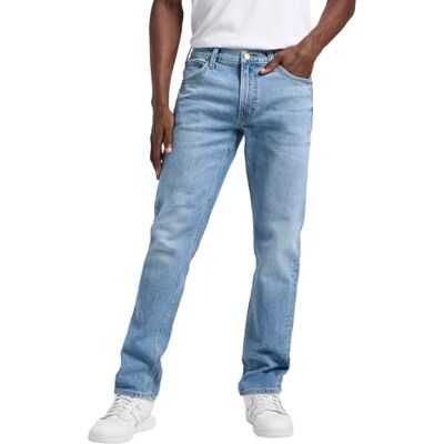 Lee Men's Daren Zip Fly Jeans, Horizon Blue, 34/32 Lee Men's Daren Zip Fly Jeans, Horizon Blue, 34/32