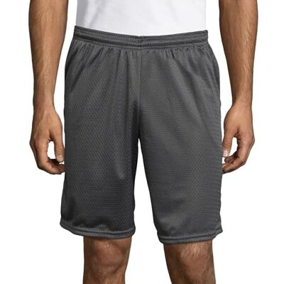 Hanes Sport herrshorts i nättyg, med ficka, prestandaredskap, sportshorts, 23 cm innersöm, S Hanes Sport herrshorts i nättyg, med ficka, prestandaredskap, sportshorts, 23 cm innersöm, S