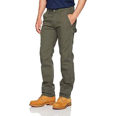 Dickies Byxor för män, tuff snickare byxor för män, tuff snickare, Stengods mossa, 34W x 30L Dickies Byxor för män, tuff snickare byxor för män, tuff snickare, Stengods mossa, 34W x 30L