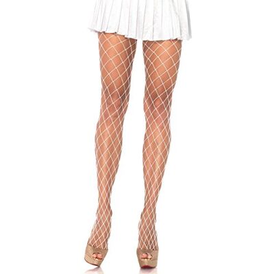 Leg Avenue 9005 Diamond Fishnet Pantyhose, Einheitsgröße, Weiß Leg Avenue 9005 Diamond Fishnet Pantyhose, Einheitsgröße, Weiß
