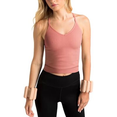 Aruki damers sömlösa ribbade racerback-linne, figursydd rib-jersey camisole med fyrvägs stretch-tyg för yoga, pilates, löpning, gym och dagliga träningspass för vardagsträning – lätt mahogny – XL Aruki damers sömlösa ribbade racerback-linne, figursydd rib-jersey camisole med fyrvägs stretch-tyg för yoga, pilates, löpning, gym och dagliga träningspass för vardagsträning – lätt mahogny – XL
