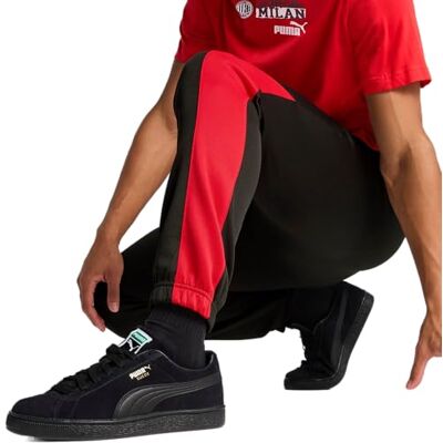 A.C. Milan ftblNRGY+ fotbollsbyxor, träningsbyxor, sportshorts, officiell produkt, vuxen, svart, XXL A.C. Milan ftblNRGY+ fotbollsbyxor, träningsbyxor, sportshorts, officiell produkt, vuxen, svart, XXL