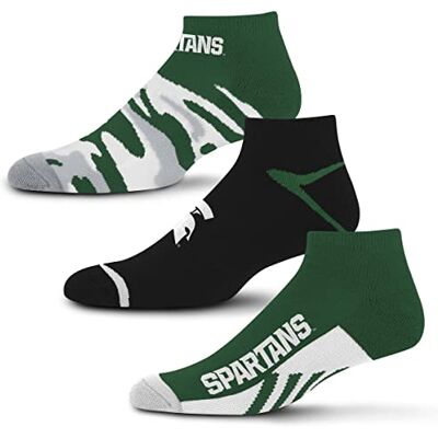 For Bare Feet FBF Unisex 4 Stripe Deuce Crew NCAA ankelstrumpor, lagfärg, L, lagfärg, Large For Bare Feet FBF Unisex 4 Stripe Deuce Crew NCAA ankelstrumpor, lagfärg, L, lagfärg, Large