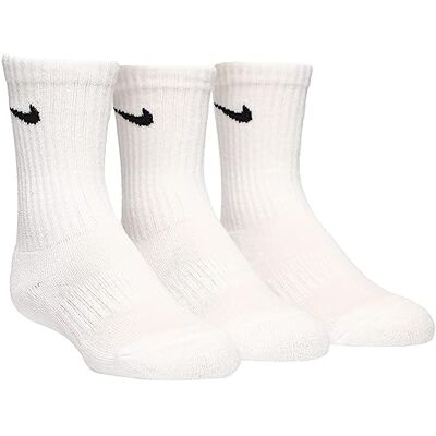 NIKE Df Performance Basic Crew Strumpor för barn, White, 4/5 År NIKE Df Performance Basic Crew Strumpor för barn, White, 4/5 År