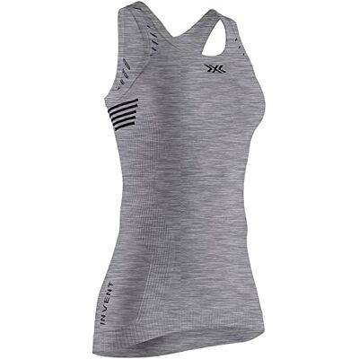 X-Bionic Kvinnors invent 4.0 lätt singlet dam-t-shirt, grå melange/antracit, S X-Bionic Kvinnors invent 4.0 lätt singlet dam-t-shirt, grå melange/antracit, S