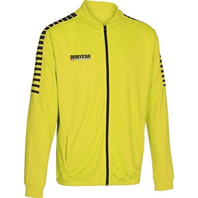 Derbystar Hyper poly-arbetsjacka unisex jacka Gul svart Small Derbystar Hyper poly-arbetsjacka unisex jacka Gul svart Small