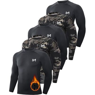 MEETWEE Termounderkläder för män, överdelar, termotröja, långärmad kompressionströja, funktionell skjorta, andas, termoundertröja, män, sportskjorta för löpning, fitness, gym MEETWEE Termounderkläder för män, överdelar, termotröja, långärmad kompressionströja, funktionell skjorta, andas, termoundertröja, män, sportskjorta för löpning, fitness, gym