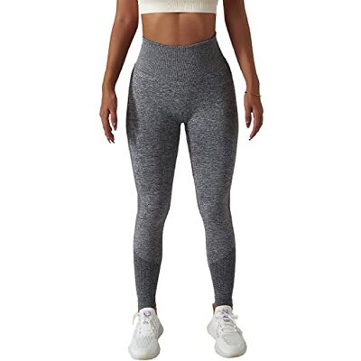 EULLA Yoga Leggings Hög Midja Yoga Bantning Byxor Sport Leggings Fitness Strumpbyxor, 03 grå, XL EULLA Yoga Leggings Hög Midja Yoga Bantning Byxor Sport Leggings Fitness Strumpbyxor, 03 grå, XL