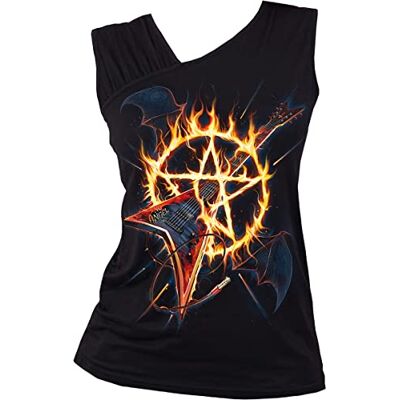 Spiral Hot Metal Samlad axel lutande väst svart, Svart, S Spiral Hot Metal Samlad axel lutande väst svart, Svart, S