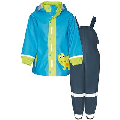 Playshoes Unisex barn regnset regnbyxor regndräkt (2-pack), Krokodil, 116 Playshoes Unisex barn regnset regnbyxor regndräkt (2-pack), Krokodil, 116