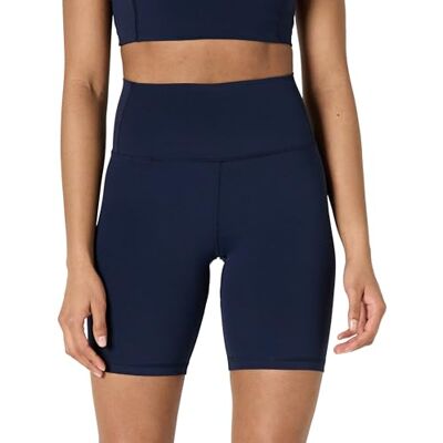 Amazon Essentials Active FormFlex Buttery mjuk hög midja 17,78 cm yoga biker shorts, Marinblått Xsp, XL Amazon Essentials Active FormFlex Buttery mjuk hög midja 17,78 cm yoga biker shorts, Marinblått Xsp, XL