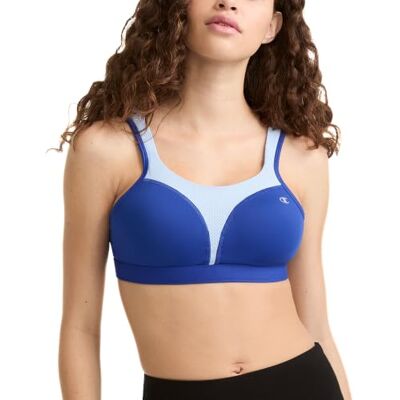 Champion Kvinnors Spot Comfort Full Support Sports BH (1602), Surfa på webben/Ocean Front blå, 85E Champion Kvinnors Spot Comfort Full Support Sports BH (1602), Surfa på webben/Ocean Front blå, 85E