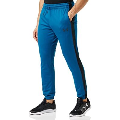 Under Armour Ostoppbara Essential Track byxbyxor för män Teal Vibe/svart (417) S Under Armour Ostoppbara Essential Track byxbyxor för män Teal Vibe/svart (417) S
