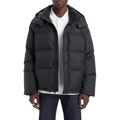 Levi's herr Laurel kort pufferjacka, Kolsvart, XL Levi's herr Laurel kort pufferjacka, Kolsvart, XL