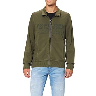 camel active Cardigan tröja herr, Olivgrön/Brun, S camel active Cardigan tröja herr, Olivgrön/Brun, S