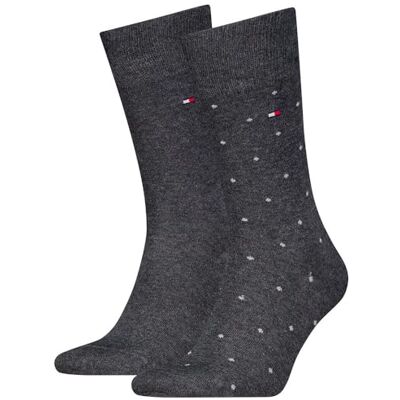 Tommy Hilfiger 8719965009202 TH MEN SOCK 2P DOT, antracit, 43-46 EU Tommy Hilfiger 8719965009202 TH MEN SOCK 2P DOT, antracit, 43-46 EU