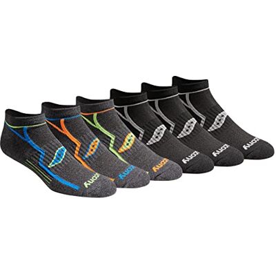 Saucony multipack bult prestanda komfort passform no-show strumpor löpning (paket med 12), Svart, 12.7 x 12.7 x 1.78 cm Saucony multipack bult prestanda komfort passform no-show strumpor löpning (paket med 12), Svart, 12.7 x 12.7 x 1.78 cm