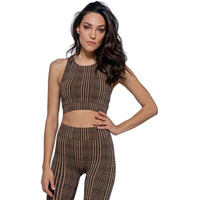 Heart And Soul Damtopp Sportivo Donna-Houndstooth sport-BH, svart, normal Heart And Soul Damtopp Sportivo Donna-Houndstooth sport-BH, svart, normal