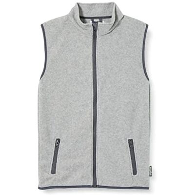 Playshoes Unisex barn fleece väst utomhus topp, Grå/melerad, 140 Playshoes Unisex barn fleece väst utomhus topp, Grå/melerad, 140