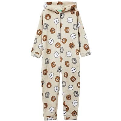 United Overall 33YB0T02J Pyjamaset, beige, XL Barn United Overall 33YB0T02J Pyjamaset, beige, XL Barn
