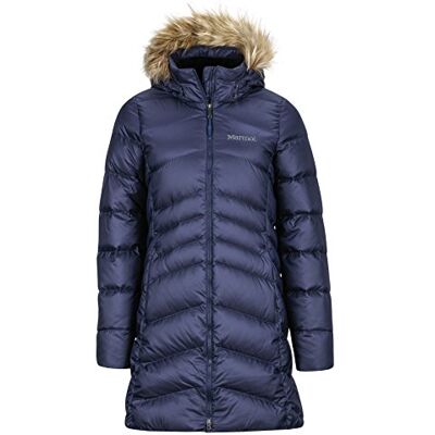 Marmot Wm's Montreal Coat, Lätt dunjacka, 700 Fill-Power, Varm parkasjacka snygg vinterrock, vattenavvisande, vindtät, För kvinnor, Midnight Navy, M Marmot Wm's Montreal Coat, Lätt dunjacka, 700 Fill-Power, Varm parkasjacka snygg vinterrock, vattenavvisande, vindtät, För kvinnor, Midnight Navy, M