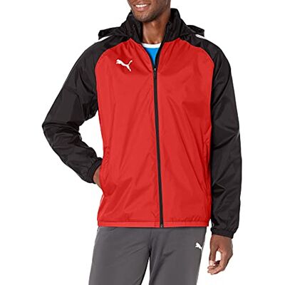 PUMA mäns TeamLIGA All Weather jacka, Röd/svart, M PUMA mäns TeamLIGA All Weather jacka, Röd/svart, M