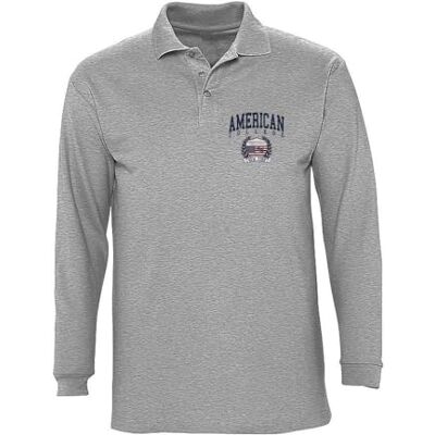 AMERICAN COLLEGE USA American College Cardigan Långärmad Pikétröja Barn, Färg: grå, 14 �r AMERICAN COLLEGE USA American College Cardigan Långärmad Pikétröja Barn, Färg: grå, 14 �r