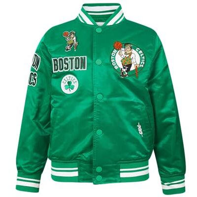Pro Standard Unisex barn NBA Retro Classics Bb Rib Satin jacka jacka, Kelly, grön, medium, Kelly, grön, M Pro Standard Unisex barn NBA Retro Classics Bb Rib Satin jacka jacka, Kelly, grön, medium, Kelly, grön, M