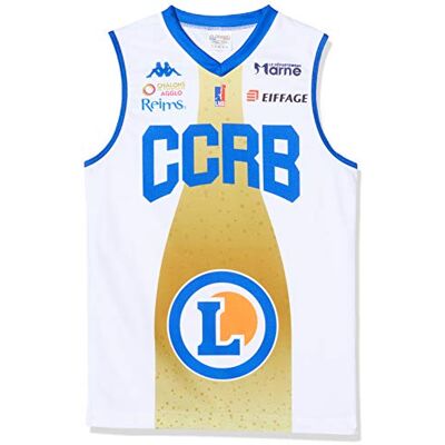 CCRB Reims officiell hemtrikå 2019–2020 basket barn XX–Small vit CCRB Reims officiell hemtrikå 2019–2020 basket barn XX–Small vit