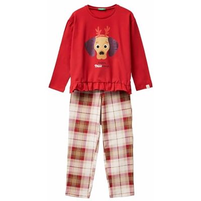United Pig(Jersey+Pant) 3DKE0P07Z pyjamasset, röd, L för flickor United Pig(Jersey+Pant) 3DKE0P07Z pyjamasset, röd, L för flickor