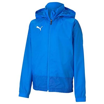 PUMA Jungen teamGOAL 23 Training Jr Regenjacke, Electric Blue Lemonade/Team Power Blue, 116 PUMA Jungen teamGOAL 23 Training Jr Regenjacke, Electric Blue Lemonade/Team Power Blue, 116