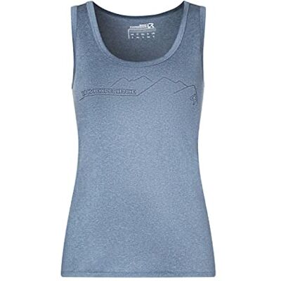 Rock Experience REWL00521 Chandler Tank T-Shirt Damer Kina Blå Melange XL, Kina Blå melange, XL Rock Experience REWL00521 Chandler Tank T-Shirt Damer Kina Blå Melange XL, Kina Blå melange, XL