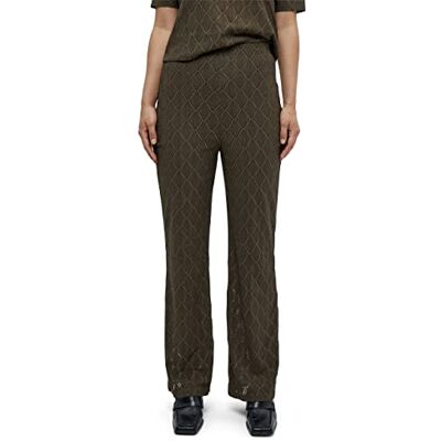 DESIRES Dam Amuse hög midja ankelutsvängda byxor, Kalamata, XL, Kalamata, XL DESIRES Dam Amuse hög midja ankelutsvängda byxor, Kalamata, XL, Kalamata, XL