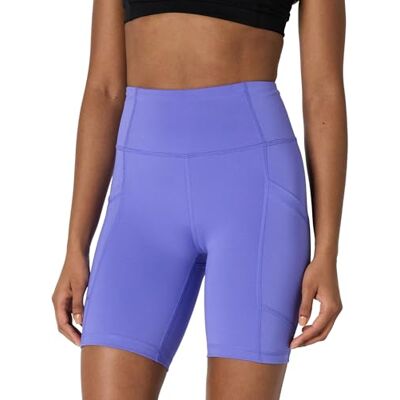 Amazon Essentials Active Sculpt High Rise 7 cykelshorts med fickor, lila, Small Amazon Essentials Active Sculpt High Rise 7 cykelshorts med fickor, lila, Small