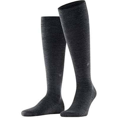 Burlington Leeds Knästrumpor för män med ny ull, Grå (asfalt melange 3180), 40-46 EU Burlington Leeds Knästrumpor för män med ny ull, Grå (asfalt melange 3180), 40-46 EU