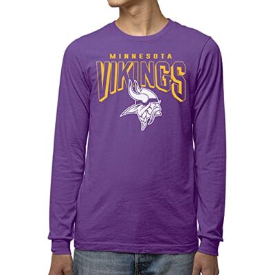 Junk Food NFL fet logotyp långärmad T-shirt, Minnesota Vikings – lila, L Junk Food NFL fet logotyp långärmad T-shirt, Minnesota Vikings – lila, L