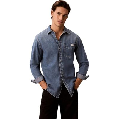 Calvin herr Essntl Clssc Ck vintage Indigo S LV04RE708G andra skjortor, blå, XXL Calvin herr Essntl Clssc Ck vintage Indigo S LV04RE708G andra skjortor, blå, XXL