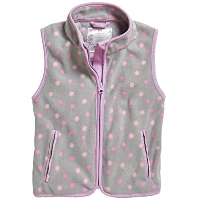Playshoes Unisex barn fleece väst utomhus topp, Punkter, 128 Playshoes Unisex barn fleece väst utomhus topp, Punkter, 128
