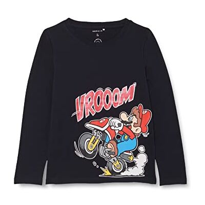 NAME IT Pojkar Nmmmario ULF Ls Top Bfu långärmad tröja, Mörk safir, 92 cm NAME IT Pojkar Nmmmario ULF Ls Top Bfu långärmad tröja, Mörk safir, 92 cm