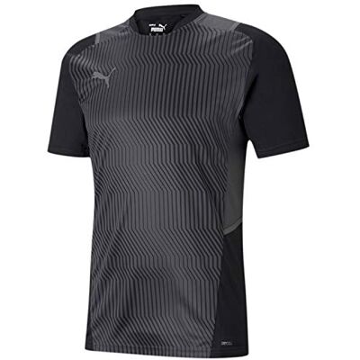 PUMA Herren, teamCUP Training Jersey T-shirt, Black-Smoked Pearl-Asphalt, S PUMA Herren, teamCUP Training Jersey T-shirt, Black-Smoked Pearl-Asphalt, S