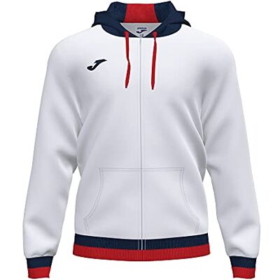 Joma 4XS Komfort II huvjacka, Unisex-vuxen, vit/marin Joma 4XS Komfort II huvjacka, Unisex-vuxen, vit/marin