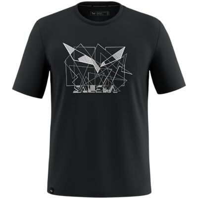 Salewa Eagle geometrisk T-shirt, svart, 2XL Salewa Eagle geometrisk T-shirt, svart, 2XL