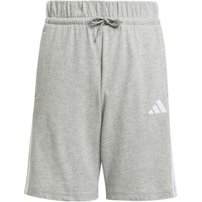 adidas unisex barn Essentials Shorts, medium grey heather/white, 11-12 Years adidas unisex barn Essentials Shorts, medium grey heather/white, 11-12 Years