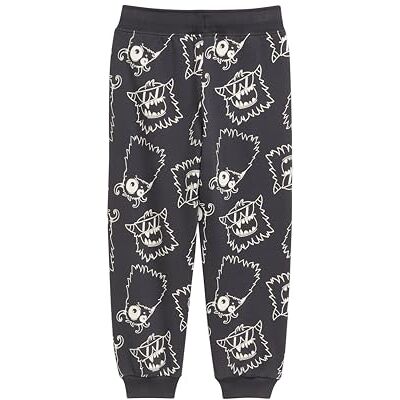 TOM TAILOR Pojkar barn joggingbyxor med monstermotiv, 37644 – Grå vit monster design, 104-110 TOM TAILOR Pojkar barn joggingbyxor med monstermotiv, 37644 – Grå vit monster design, 104-110