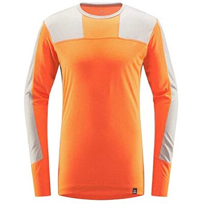 Haglöfs Natural Blend Tech Cre Neck Undertröja för män, betong, XL Haglöfs Natural Blend Tech Cre Neck Undertröja för män, betong, XL