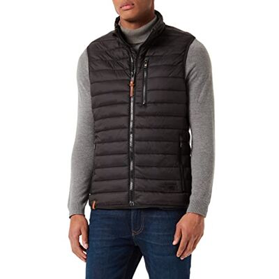camel active Lätt quiltad väst för män med fickor, Svart (penna), 56 camel active Lätt quiltad väst för män med fickor, Svart (penna), 56
