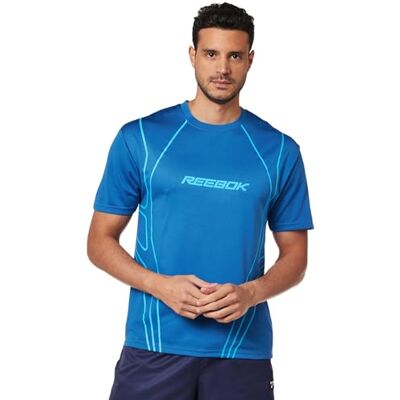 Reebok grafisk t-shirt för män, Twilight Blue, M Reebok grafisk t-shirt för män, Twilight Blue, M